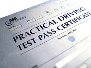 driving test certificate